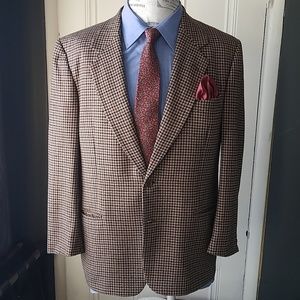 Valentino Uomo Wool Houndstooth Sport Coat/Blazer